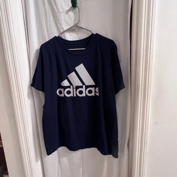 ADIDAS blue t shirt size lg - Picture 1 of 3